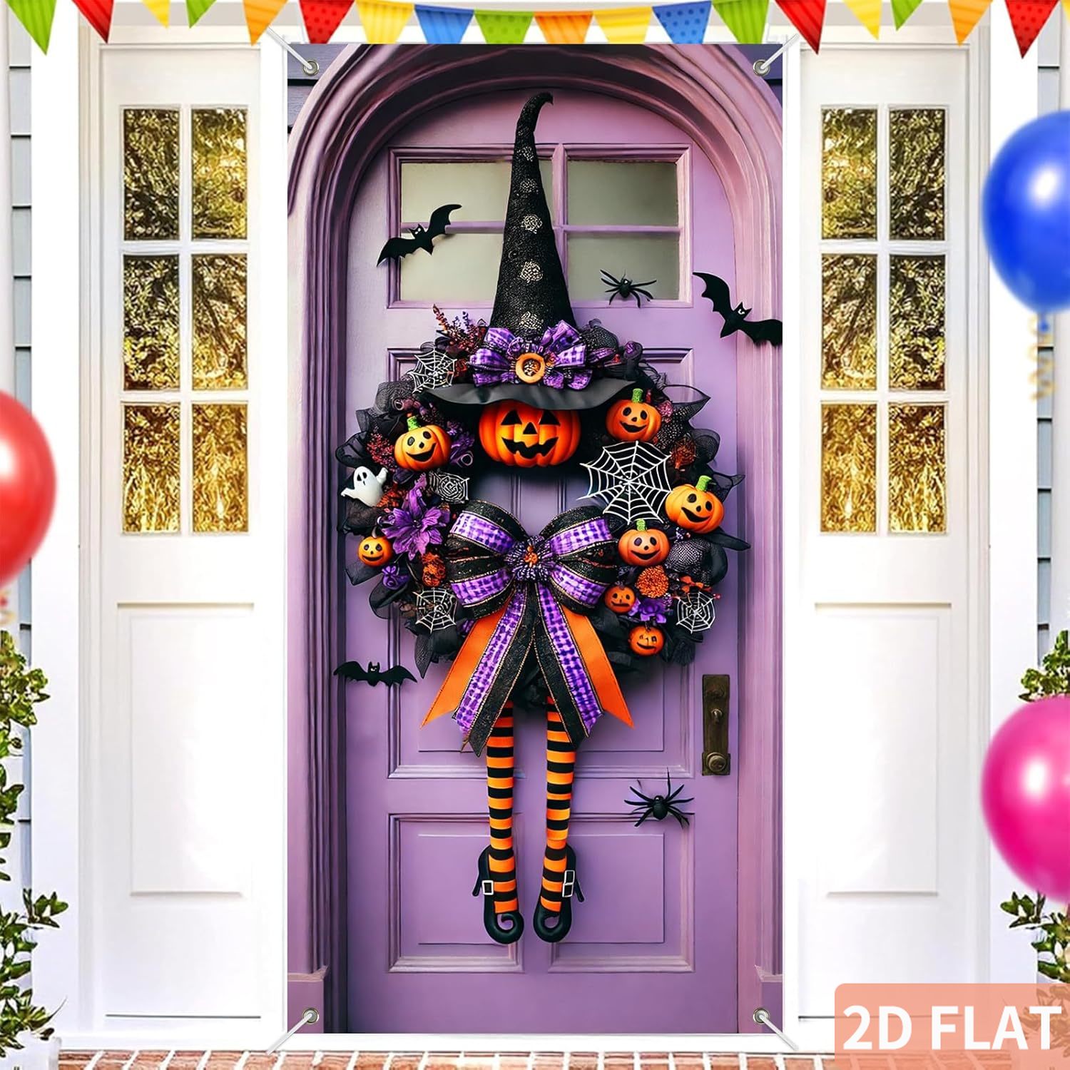 Halloween Witch Wreath Door Co - Spider Web Halloween Decoration ulasan dan harga
