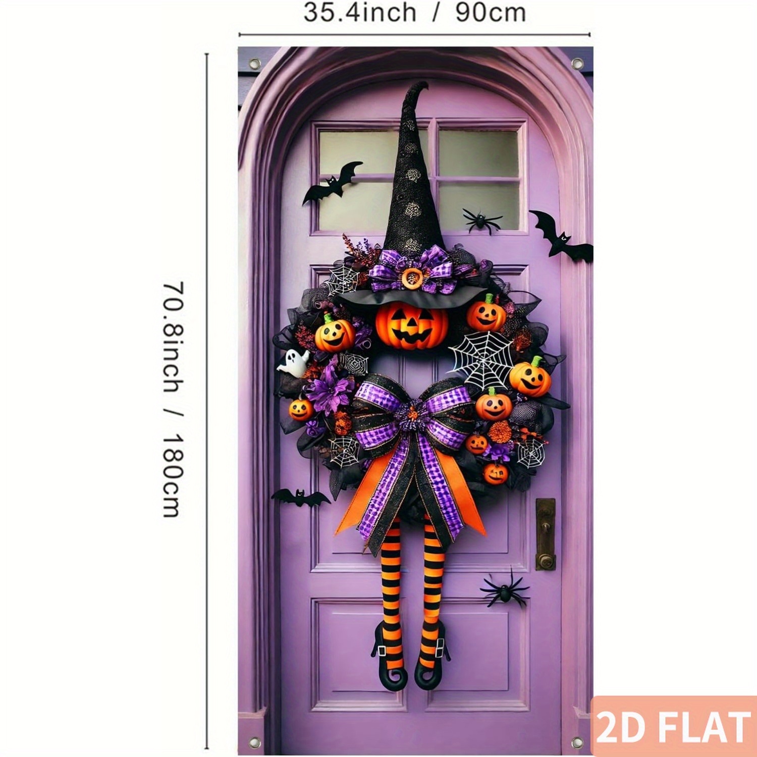 Halloween Witch Wreath Door Co - Spider Web Halloween Decoration ulasan dan harga