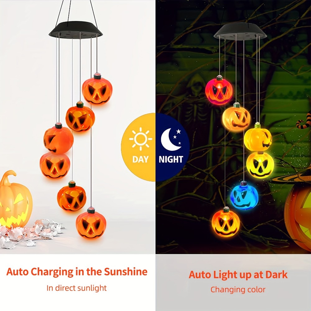 Solar-Powered Halloween Pumpki - Halloween Pumpkin Decor Led ulasan dan harga