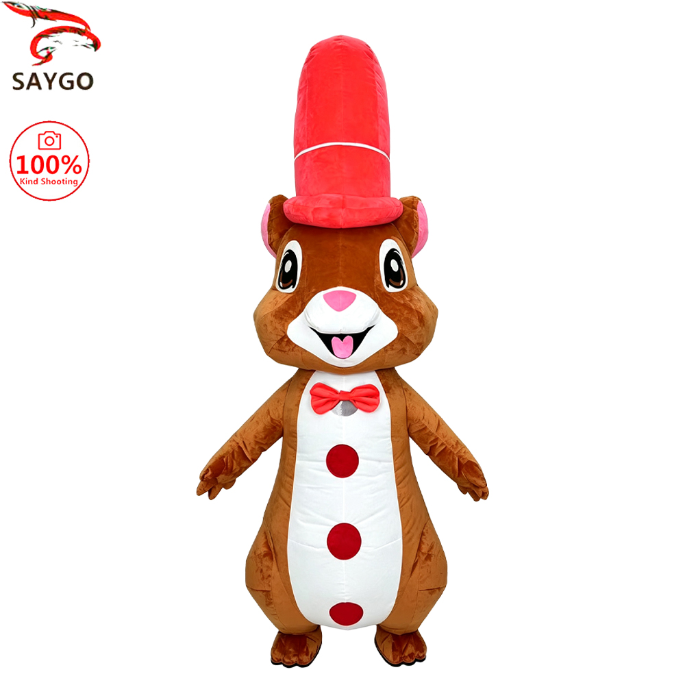 SAYGO Red Hat Squirrel Inflata - Halloween Costume Adult ulasan dan harga