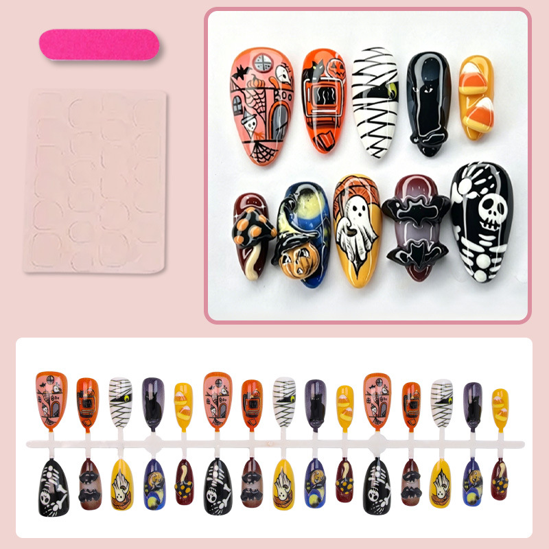 30pcs New Halloween Style Fals - Halloween Skeleton Decoration ulasan dan harga