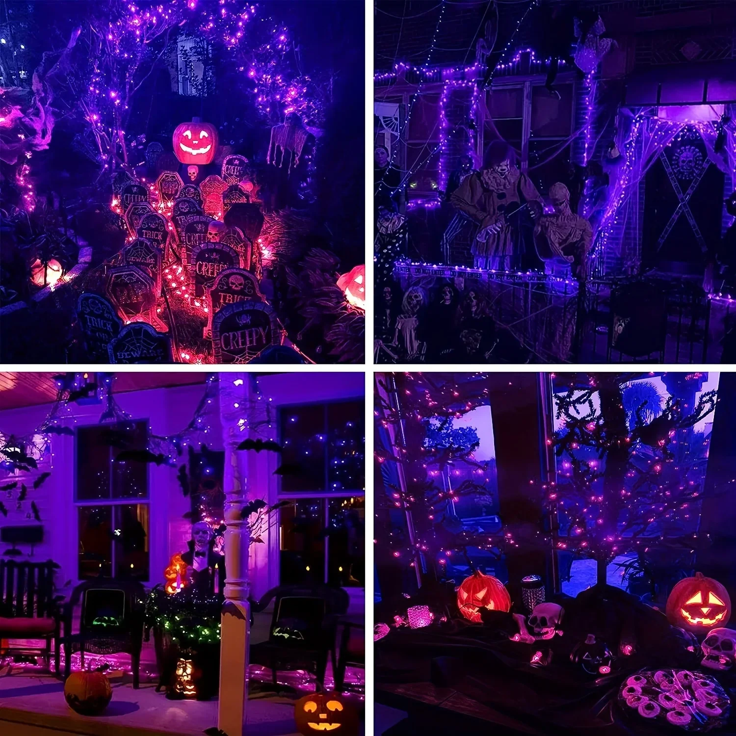 10-120M Copper Wire String Lig - Halloween Led String Lights Orange ulasan dan harga