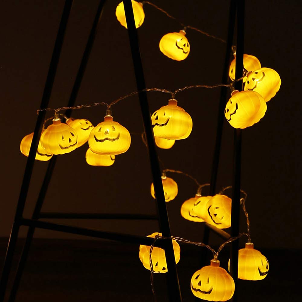 Halloween 3D Pumpkin LED Strin - Halloween Led String Lights Orange ulasan dan harga