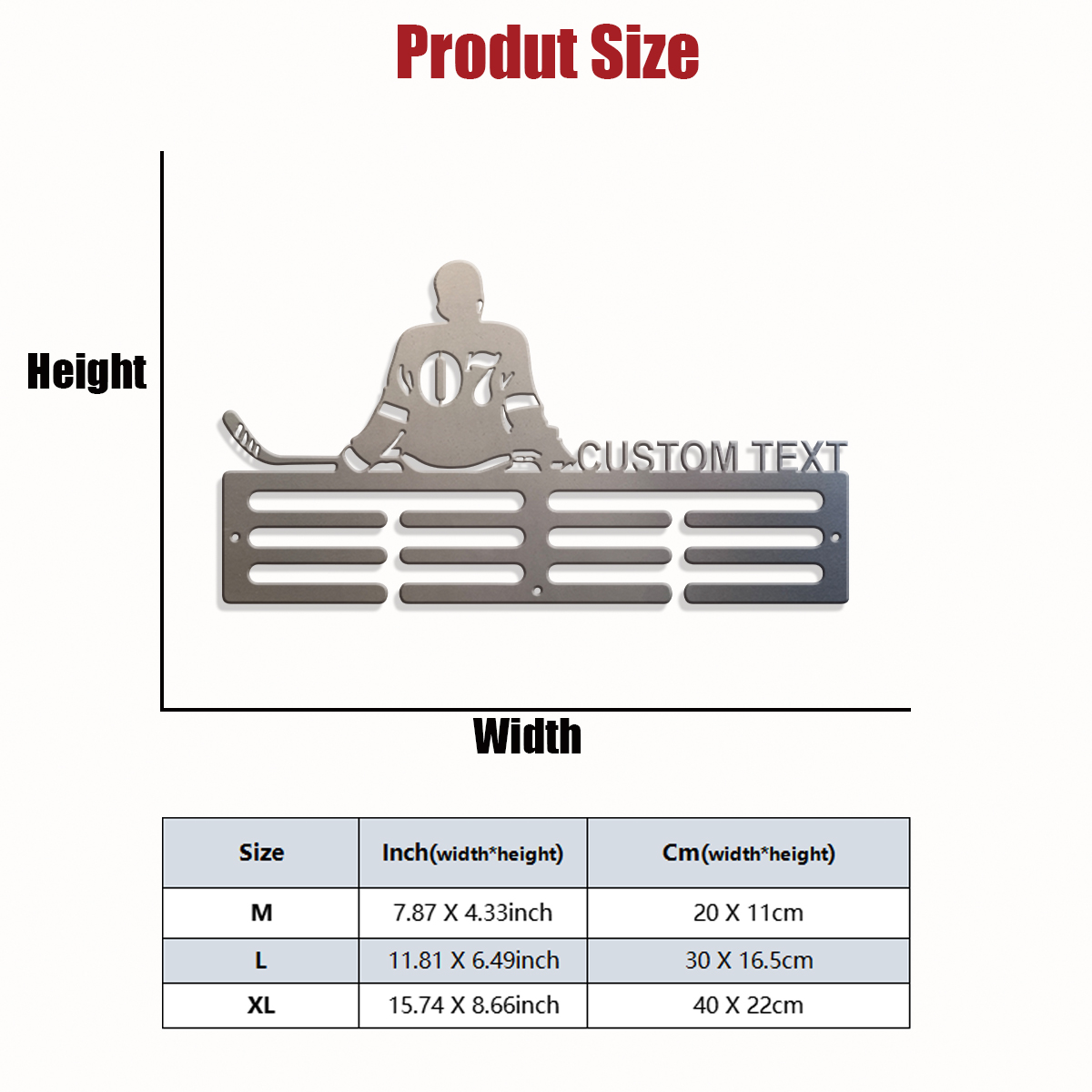 1pc Custom Ice Hockey Metal Me - Halloween Party Supplies ulasan dan harga