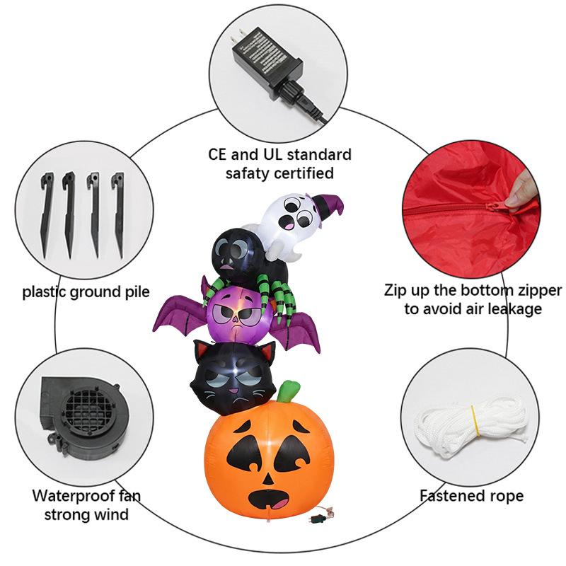 18m Halloween Inflatable Decor - Halloween Pumpkin Decor Led ulasan dan harga
