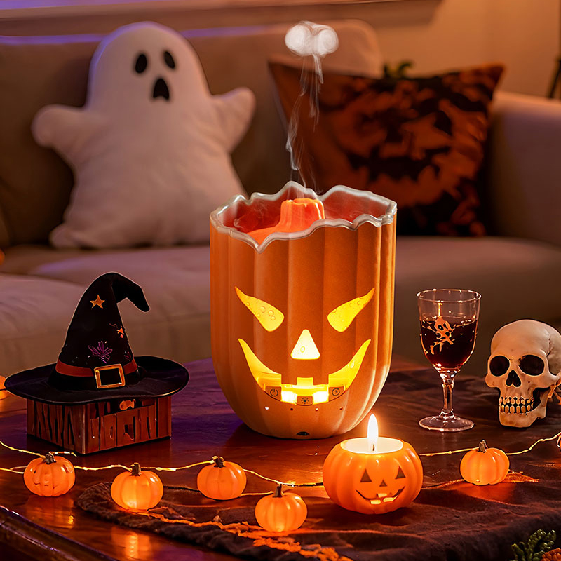 Pumpkin Air Humidifier, 7 Colo - Halloween Pumpkin Decor Led ulasan dan harga