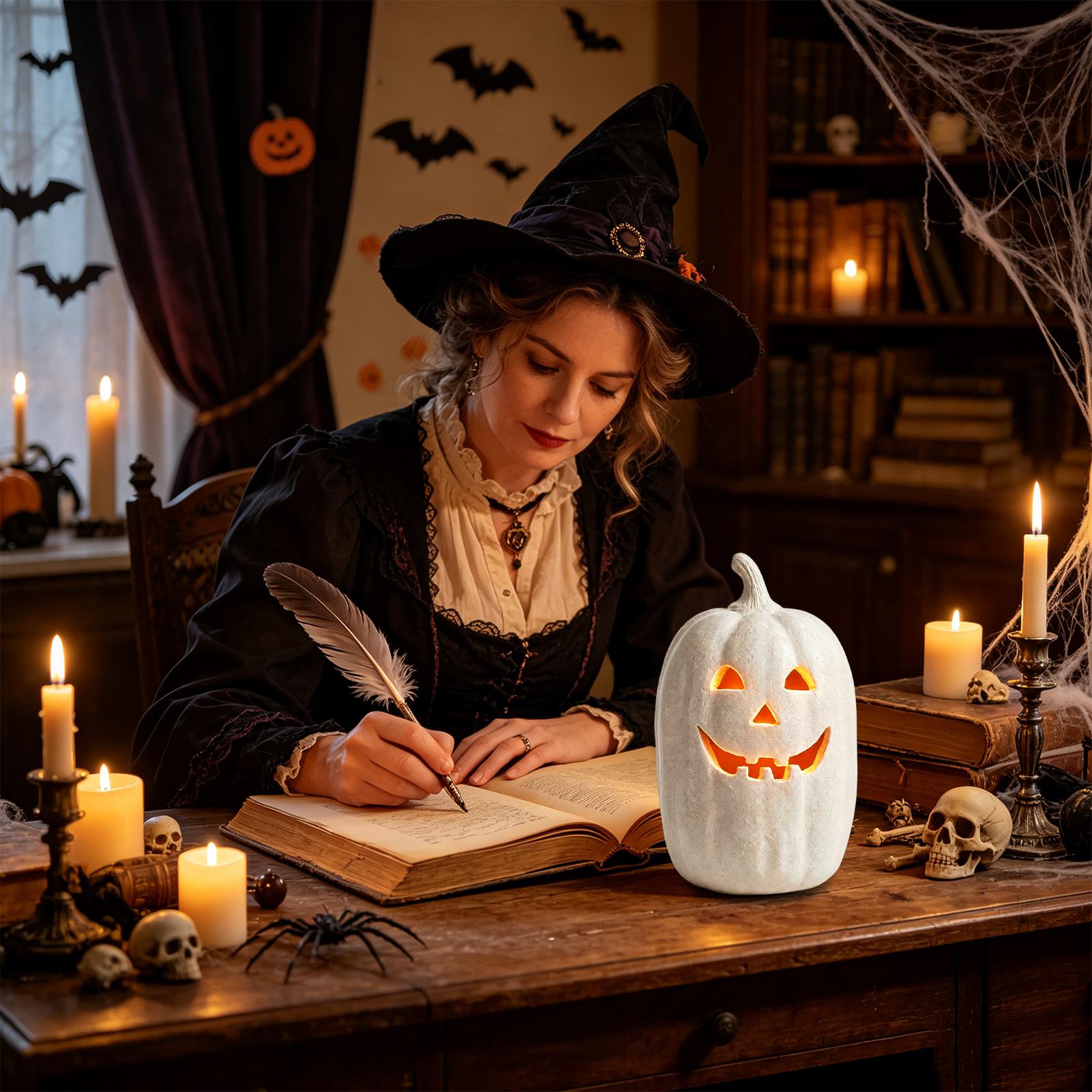 Halloween Pumpkin Decor Resin  - Pumpkin Lantern Halloween ulasan dan harga